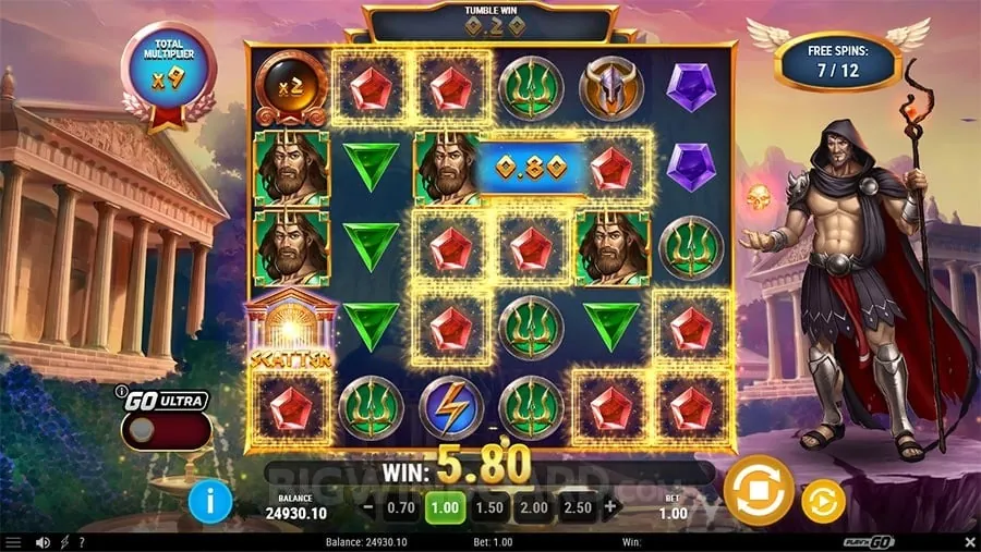 Mobile app displaying table games