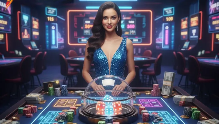 Laptop showing online casino bonuses and promotions